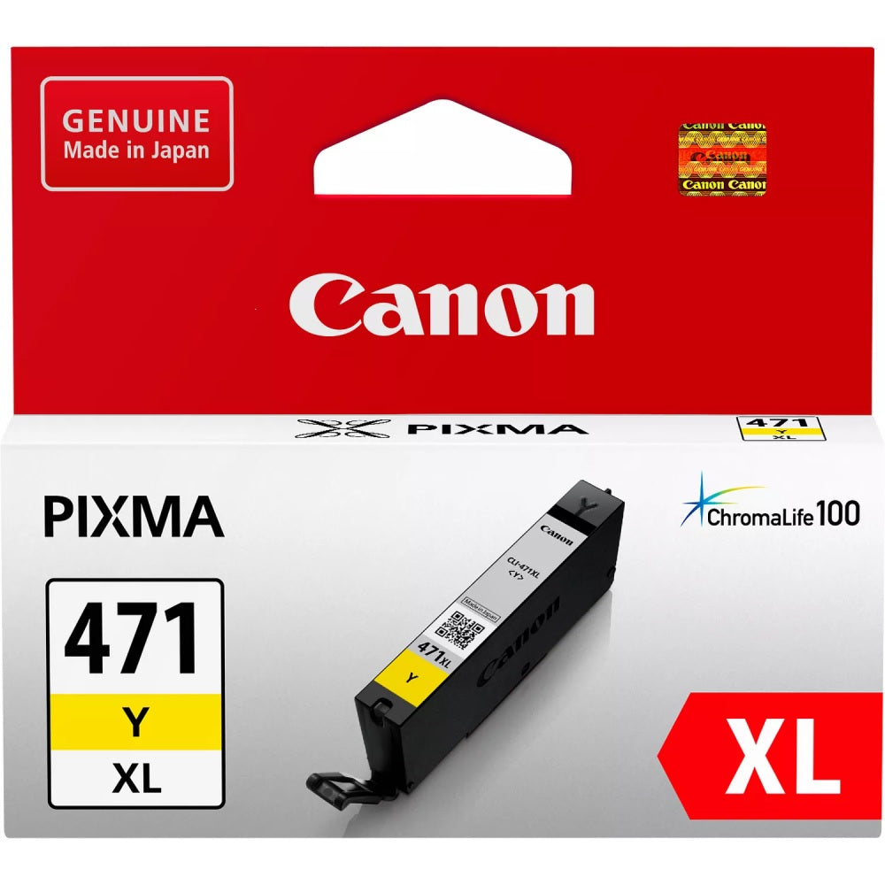Genuine Canon CLI-471XL High Yield Yellow Ink Cartridge